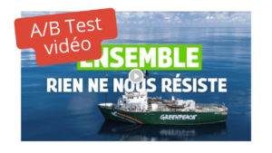 ab test vidéo sur un formulaire de dons